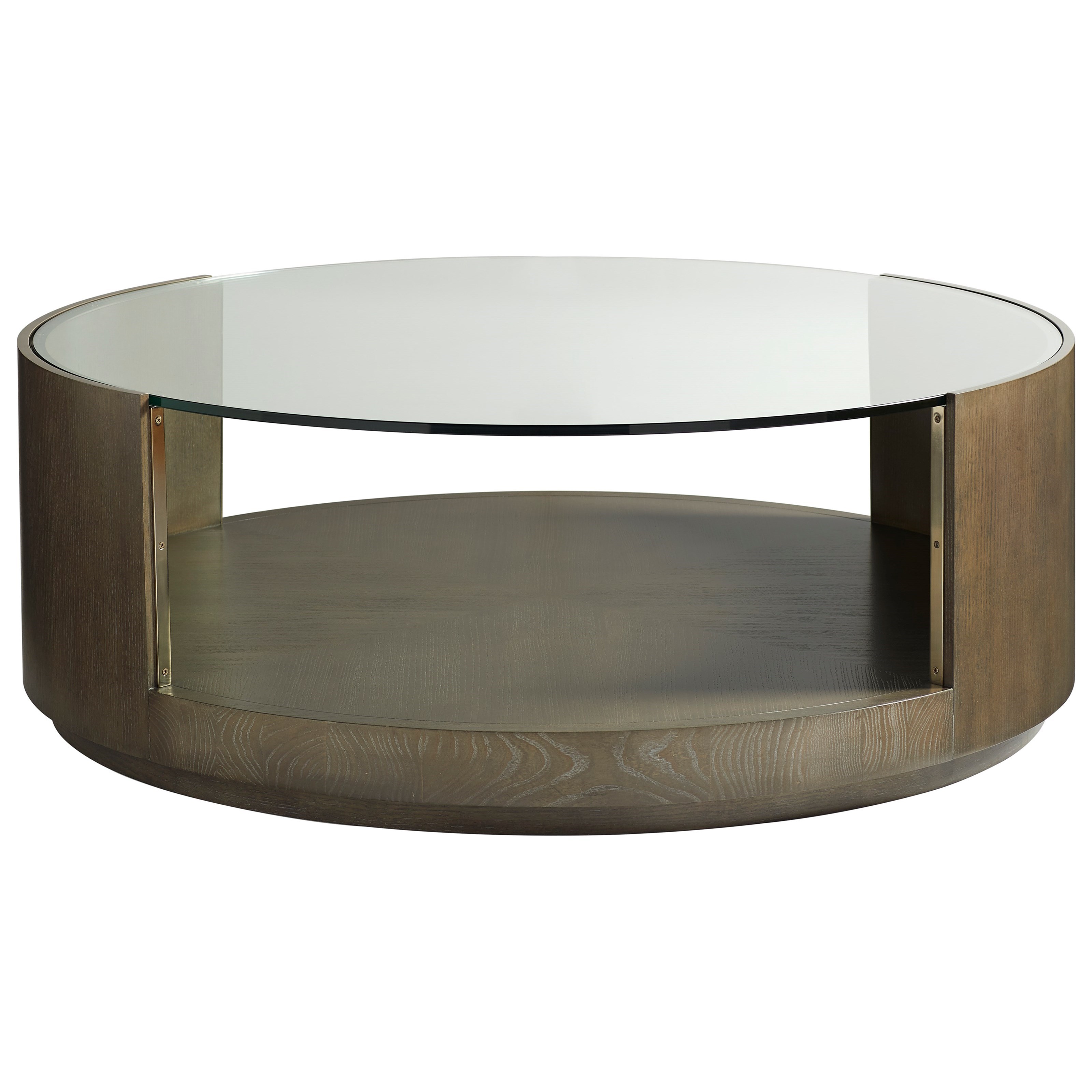 Vanguard Furniture Axis Transitional Round Wood Cocktail Table with ...